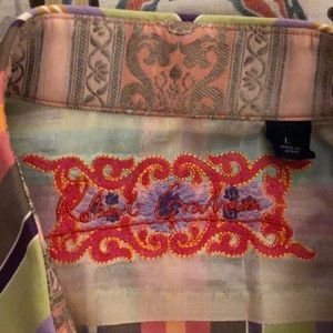 Robert Graham size large button up shirt